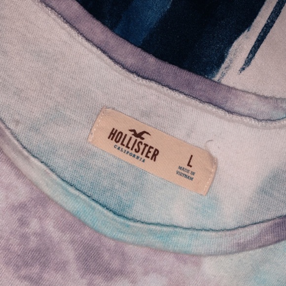 Colorful Tie Dye Off Shoulder Crop - Picture 3 of 6